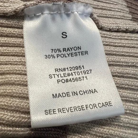 Olive & Oak Beige and Cream Striped Midi Dress - Picture 8 of 8